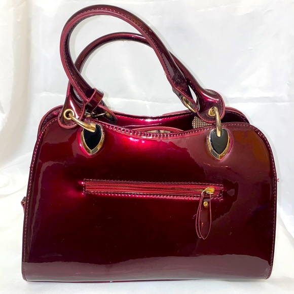 Burgundy evening bag - Picture 3 of 4